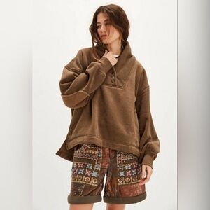 Free People Brown Sweatshirt